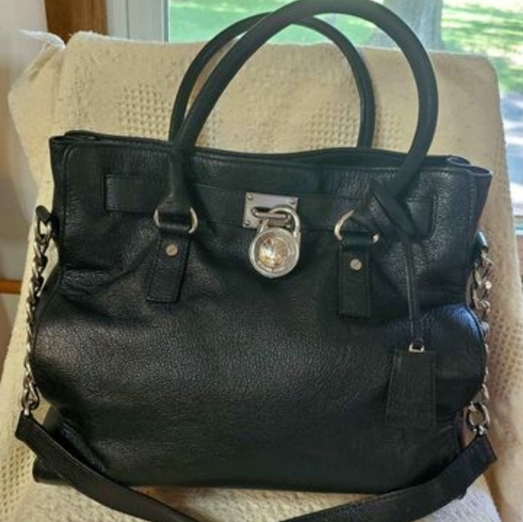 Michael Kors large Hamilton purse / bag black - Picture 2 of 10